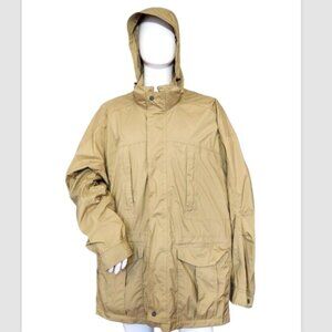 Orvis Pursell Waterproof Hooded Zip Snap Rain Coat Jacket Pockets
